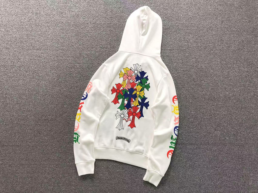 Stacked Multicolor Crosses Full Zip Hoodie™