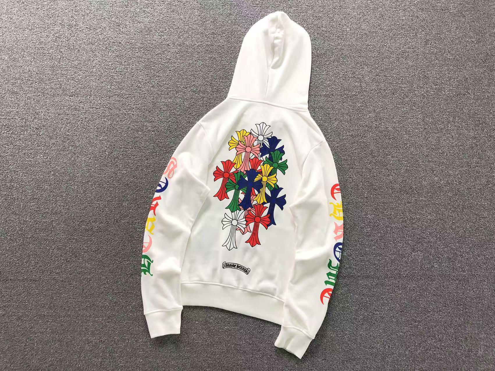 Stacked Multicolor Crosses Full Zip Hoodie™