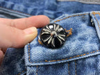 Black White & Blue Cross Patch Denim Jeans™