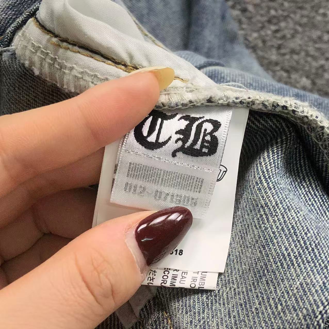 Black Cross Patch Light Denim Baggy Jeans™