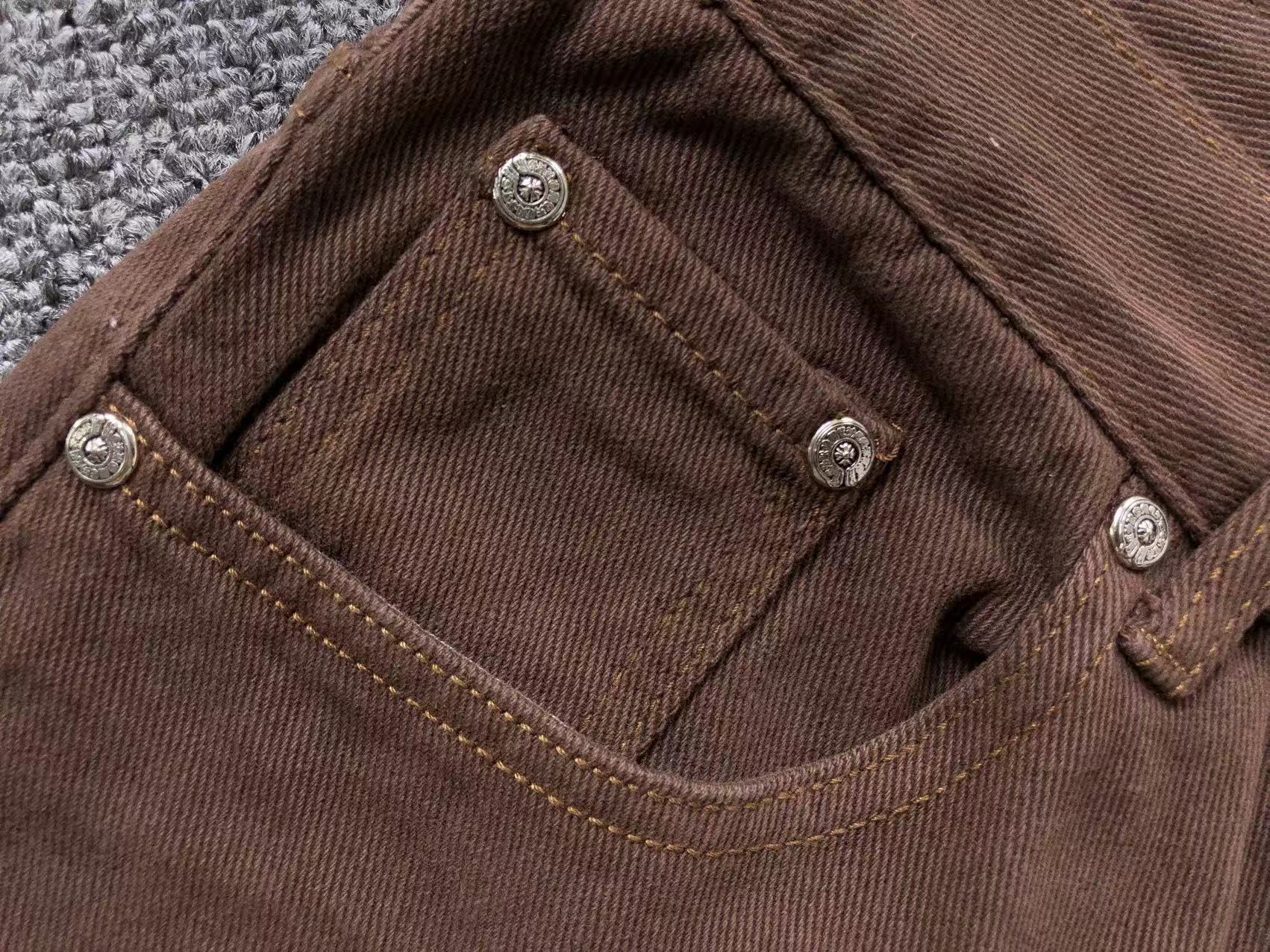 Black Brown & Zebra Cross Patch Brown Jeans™