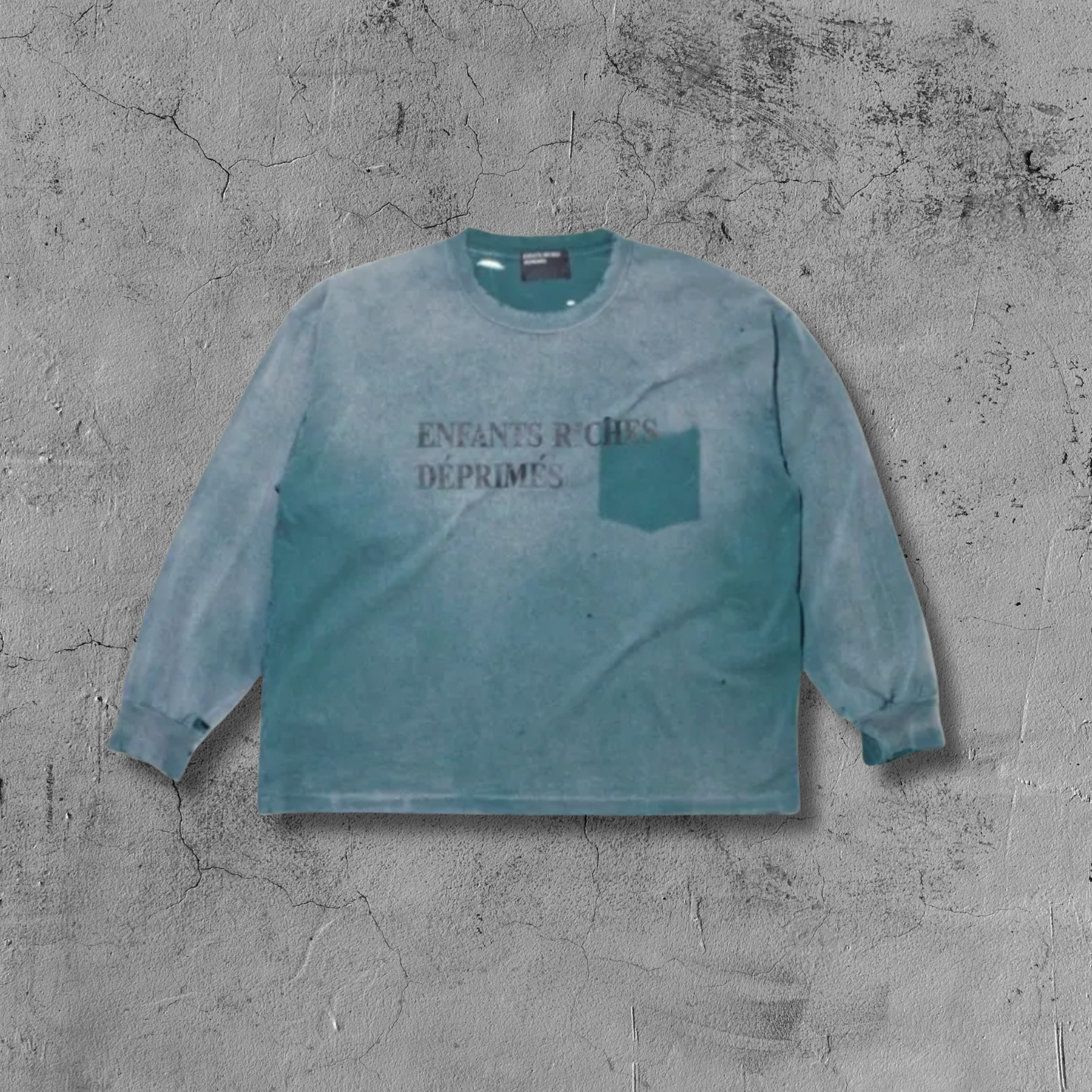 ER* Distressed Faded Blue Pocket Long Sleeve™
