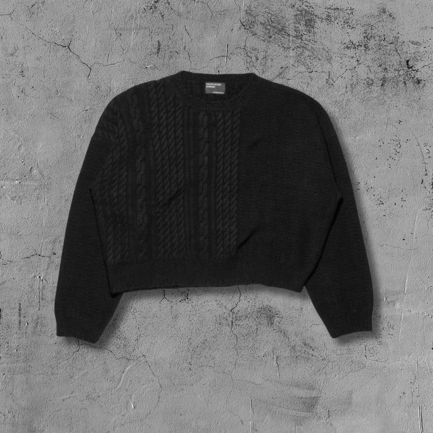 ER* Distressed Black Knit Sweater™