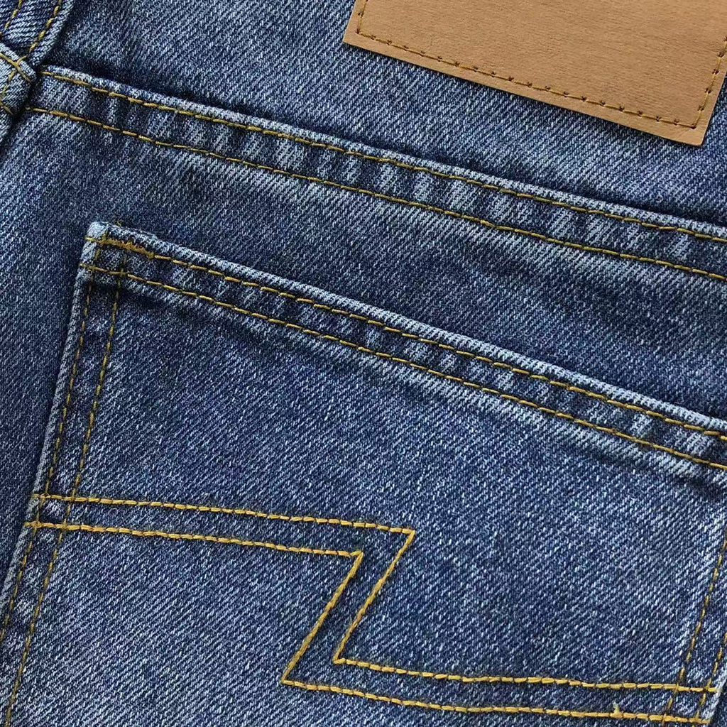 Lightning Bolt Patch Denim Jeans™