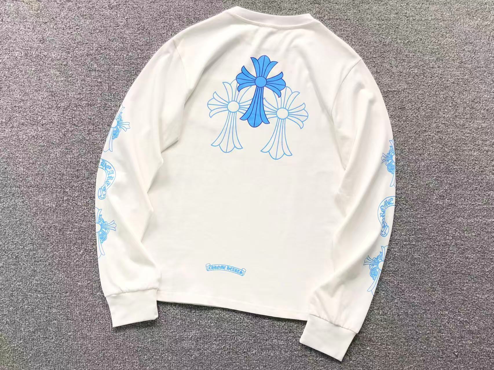Blue Triple Cross White/Black Long Sleeve™