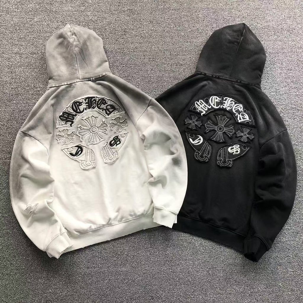 Faded Embroidered Horseshoe Hoodie™