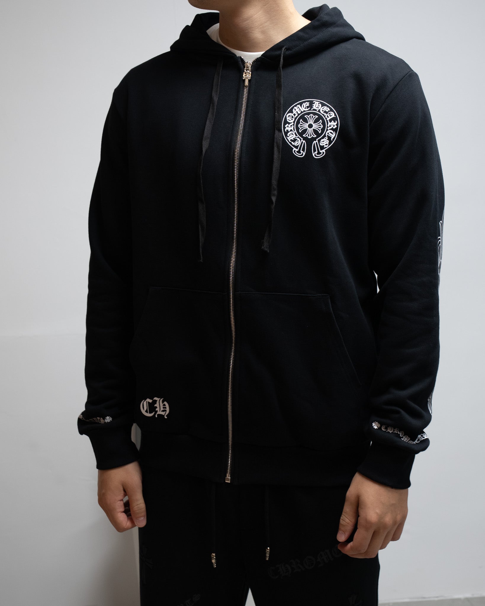 Horseshoe Los Angeles Black Full Zip Hoodie™