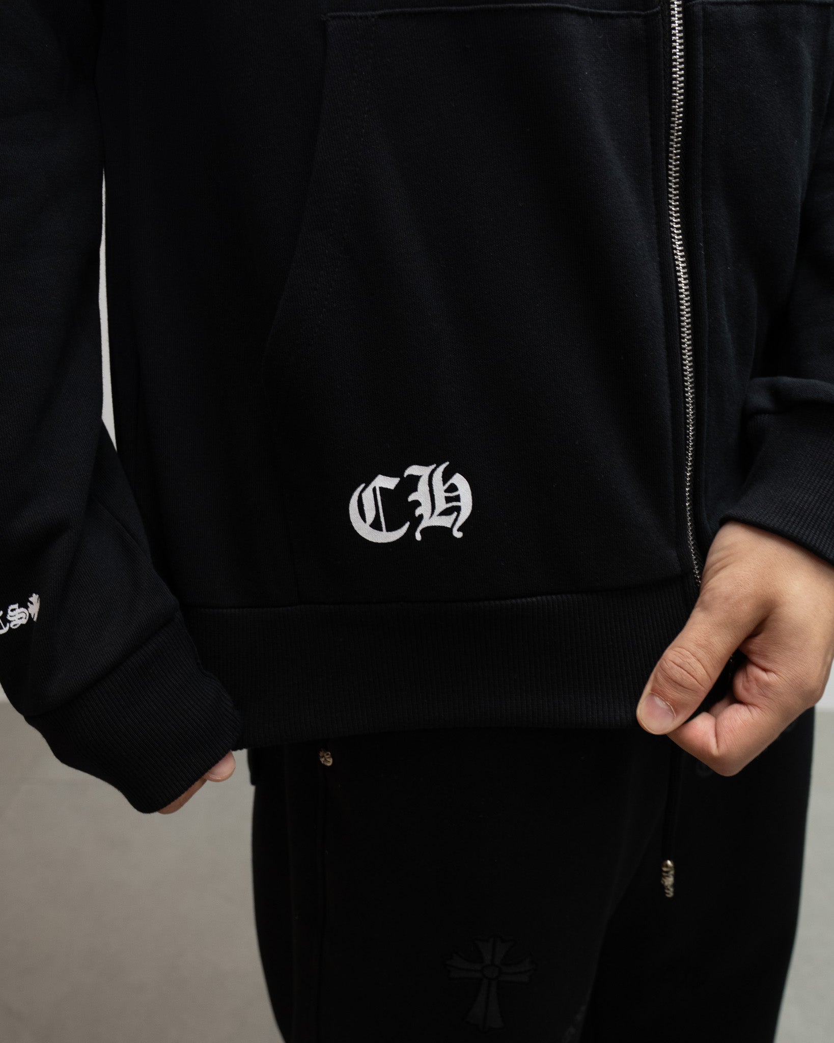 Horseshoe Los Angeles Black Full Zip Hoodie™