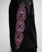 Pink Typography Logo USA Black Hoodie™