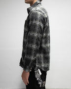 Flower Cross Pattern Dark Grey Flannel™