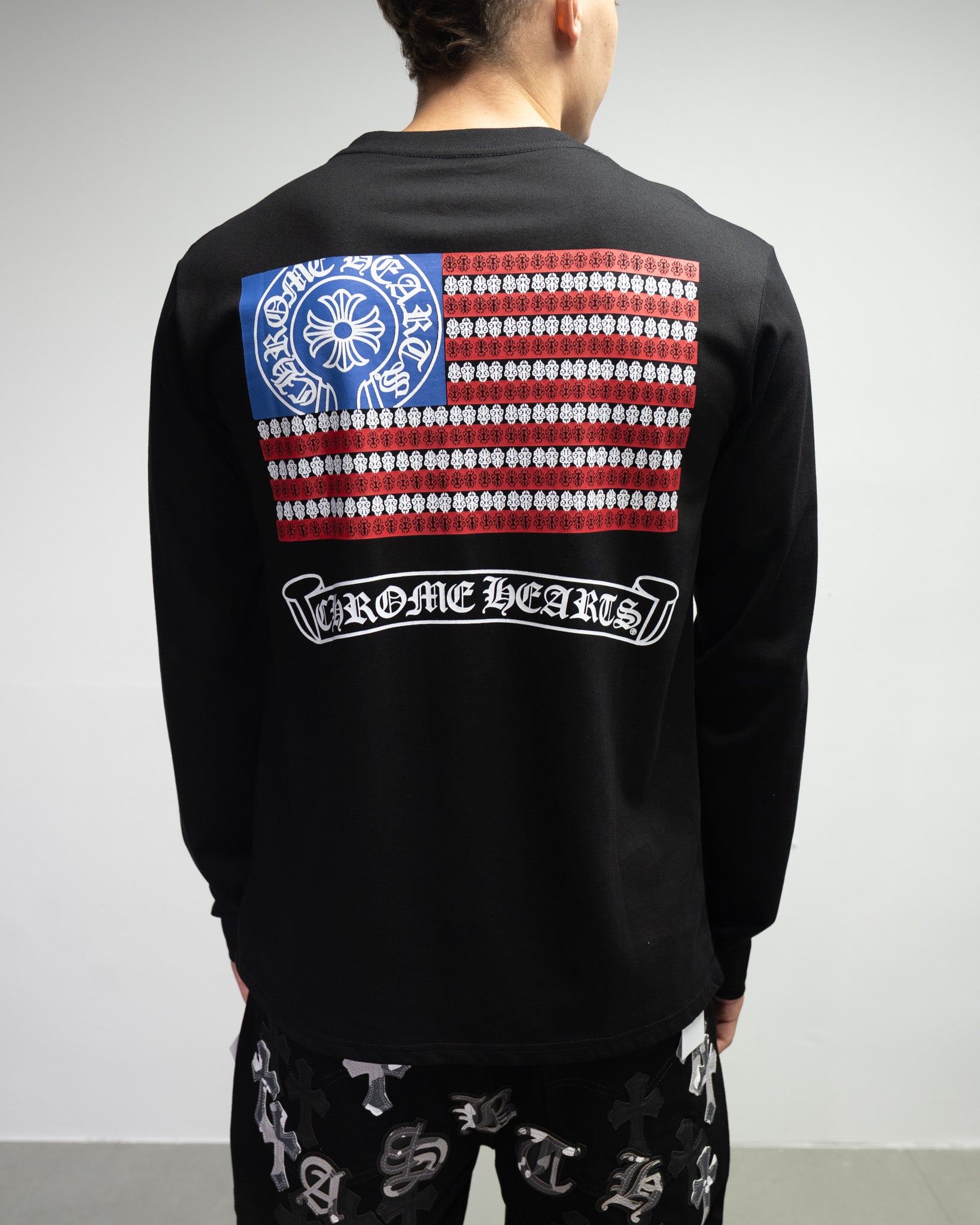 USA Flag Black Long Sleeve™