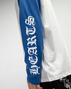 Horse Shoe Logo Baseball White & Blue Long Sleeve™