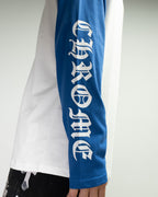 Horse Shoe Logo Baseball White & Blue Long Sleeve™