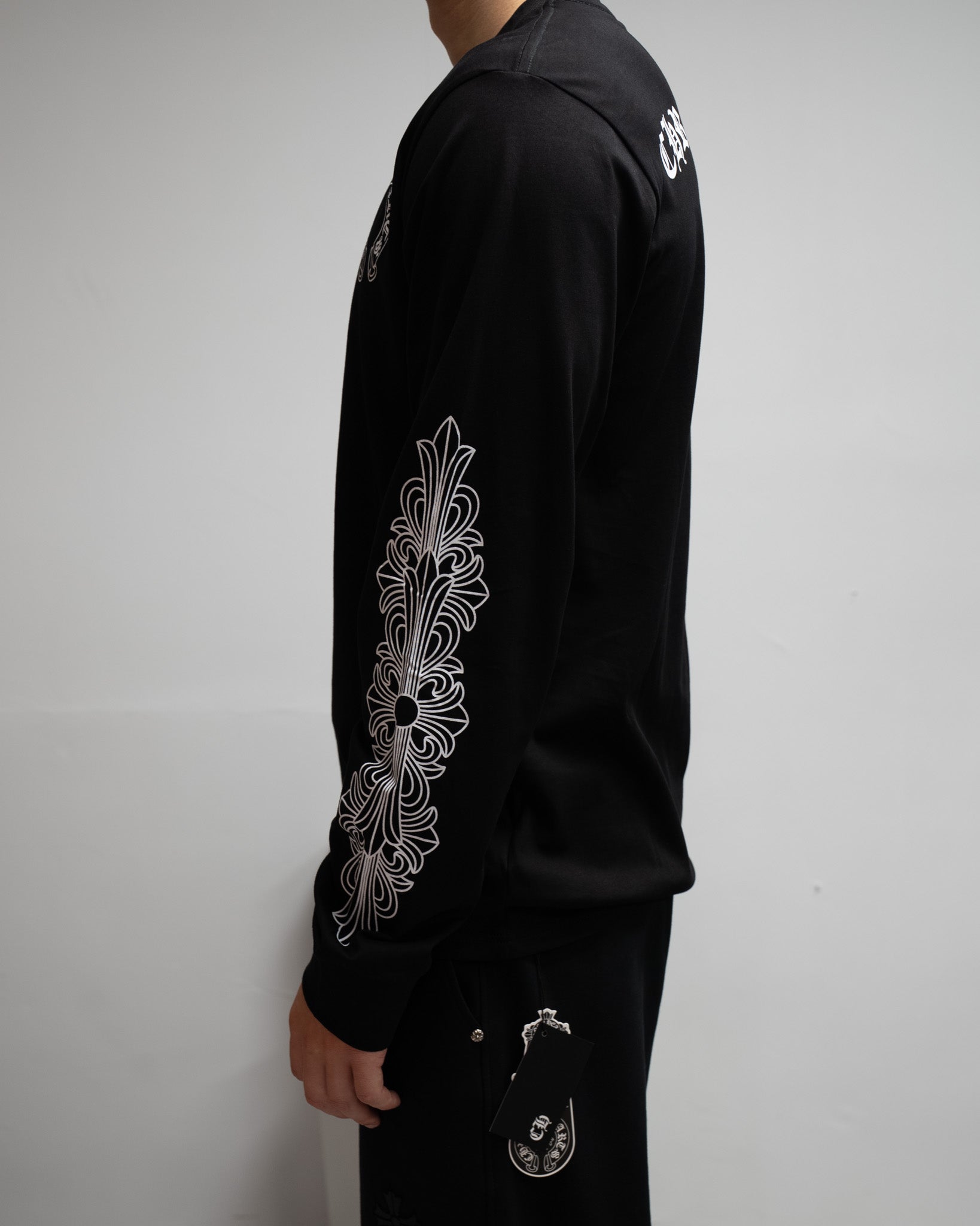 Horse Shoe Logo USA White/Black Long Sleeve™