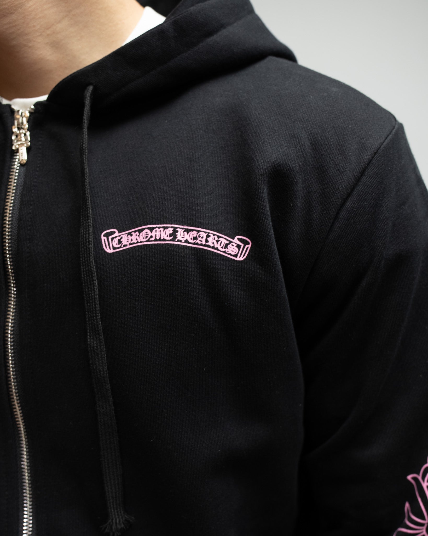 Pink Deadly Doll Black Full Zip Hoodie™
