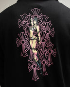 Pink Deadly Doll Black Full Zip Hoodie™