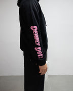 Pink Deadly Doll Black Full Zip Hoodie™