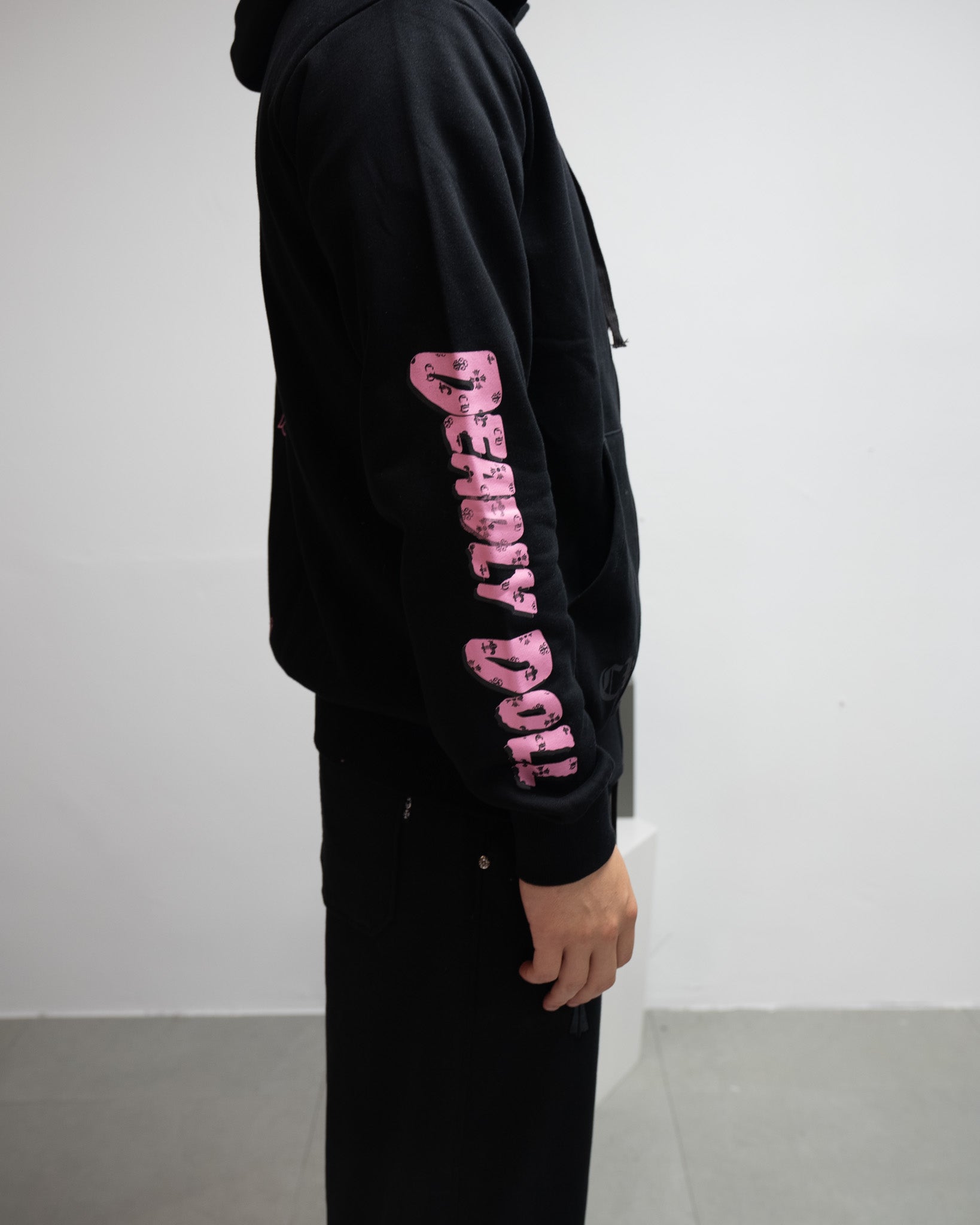 Pink Deadly Doll Black Full Zip Hoodie™