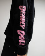Pink Deadly Doll Black Full Zip Hoodie™