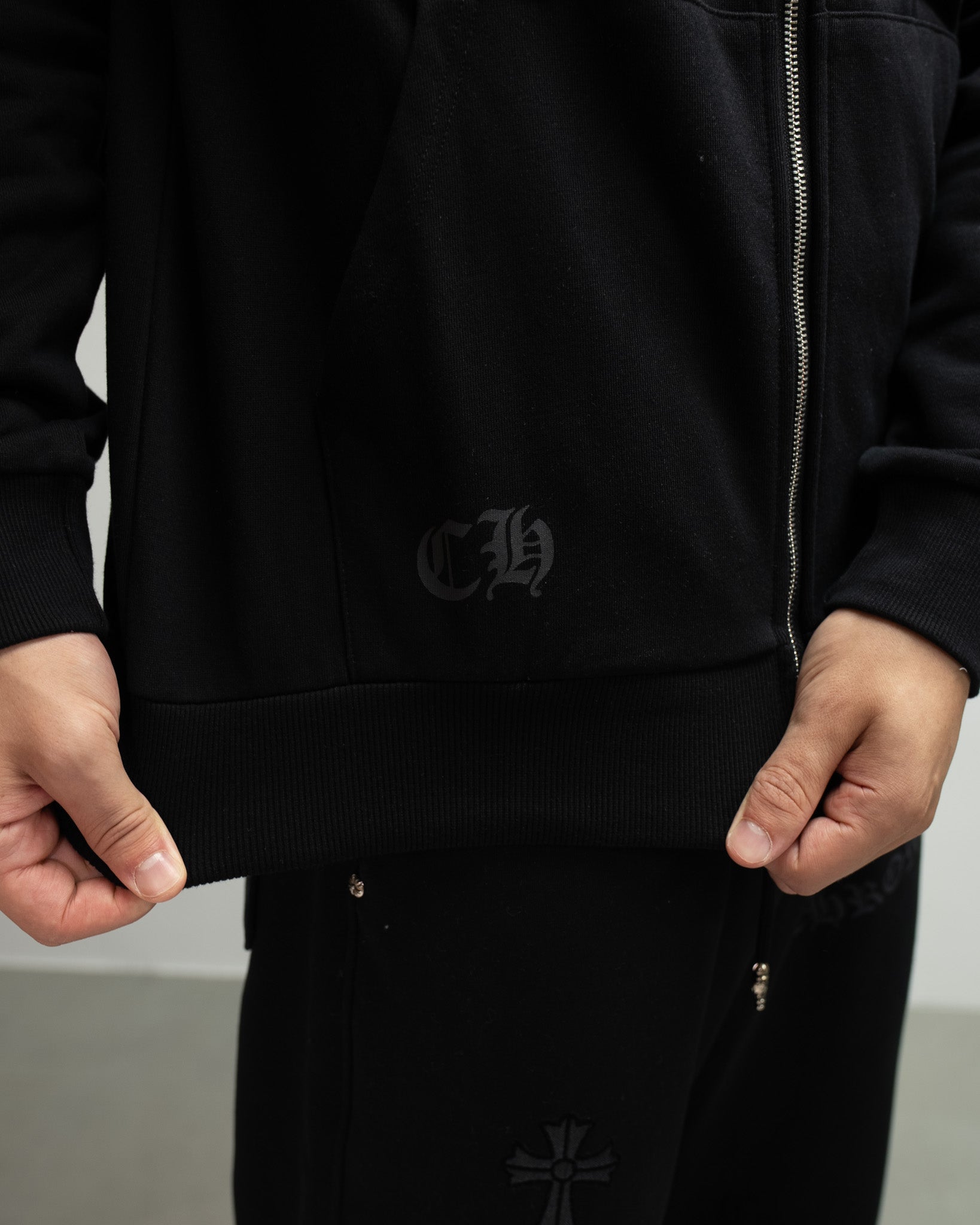 Pink Deadly Doll Black Full Zip Hoodie™