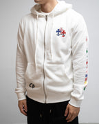 Multicolor Cross White Hoodie™