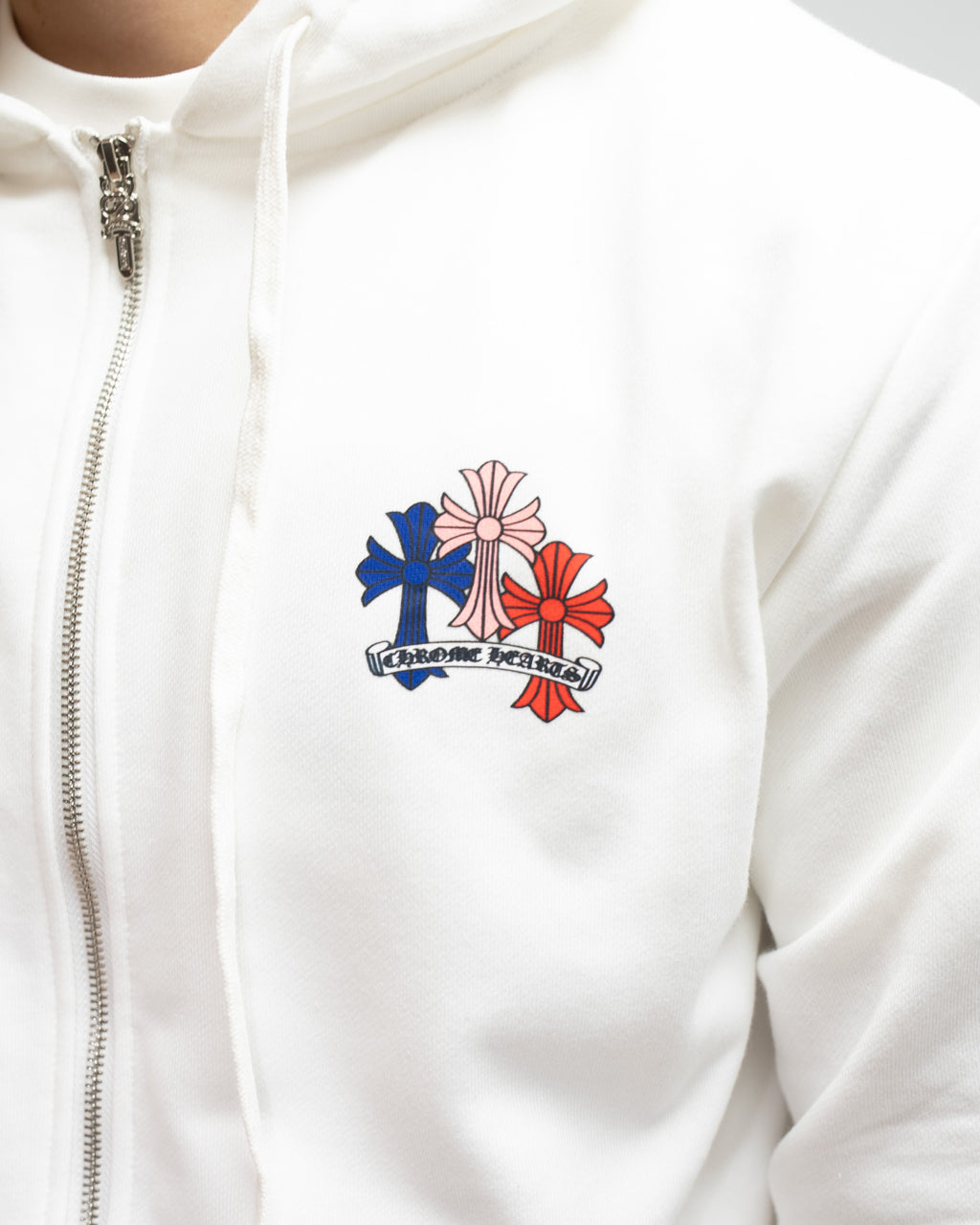 Multicolor Cross White Hoodie™