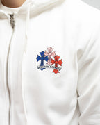 Multicolor Cross White Hoodie™