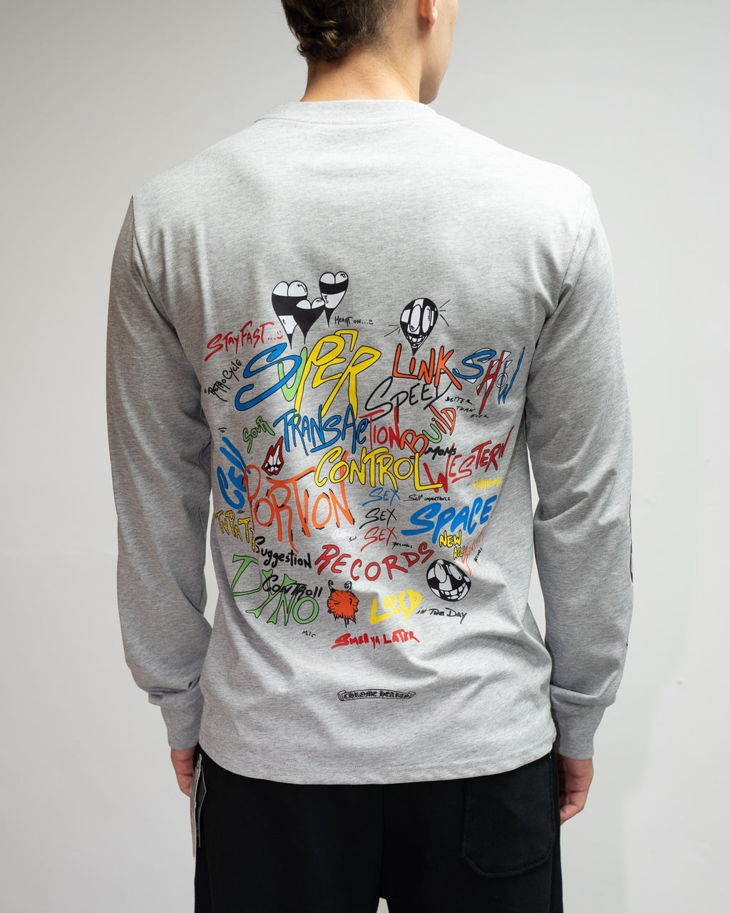 M-Boy Colored Text Grey Long Sleeve™