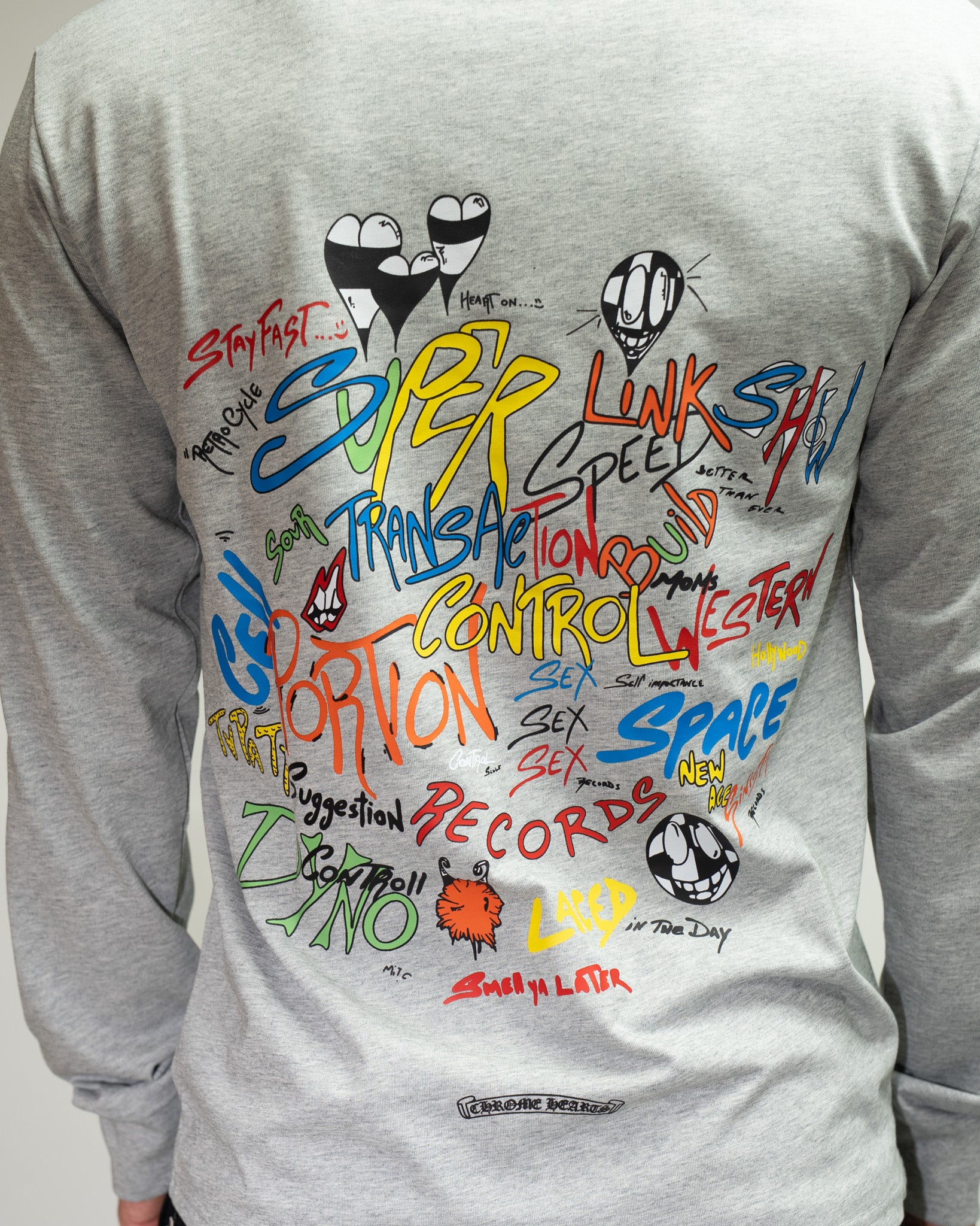 M-Boy Colored Text Grey Long Sleeve™