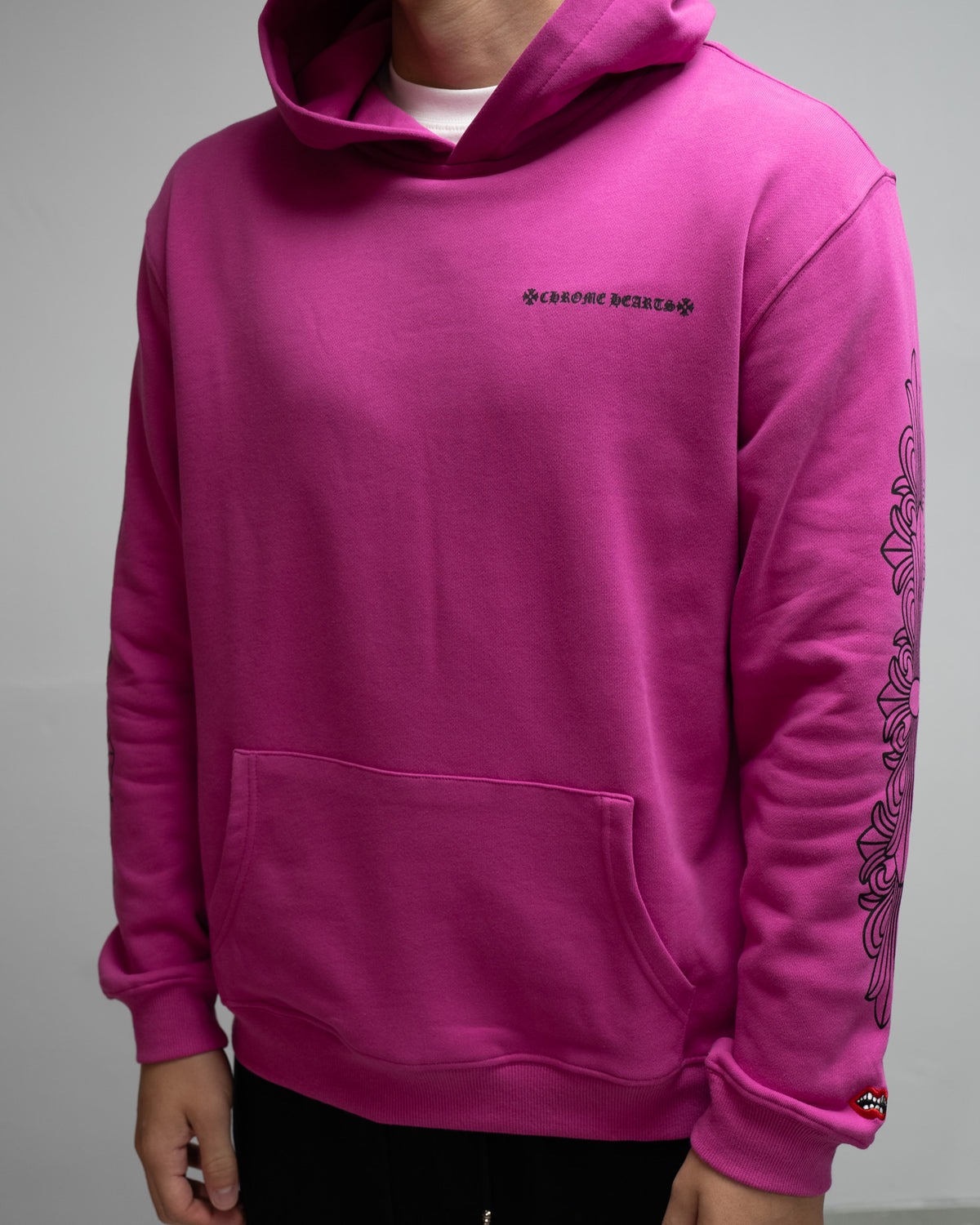 Spider Web Graphic Pink Hoodie™