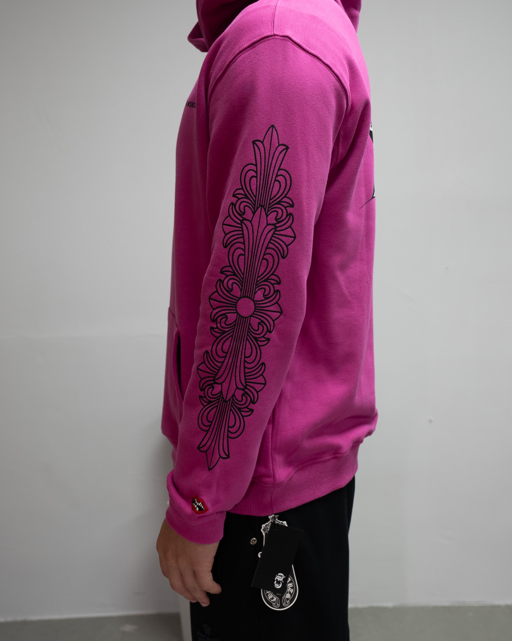Spider Web Graphic Pink Hoodie™