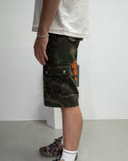 Orange Cross Patch Camo Shorts™