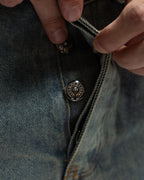 Pink Blue White Cross Patch Light Denim Shorts™