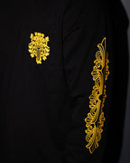 Yellow Dagger Crest Black Long Sleeve™