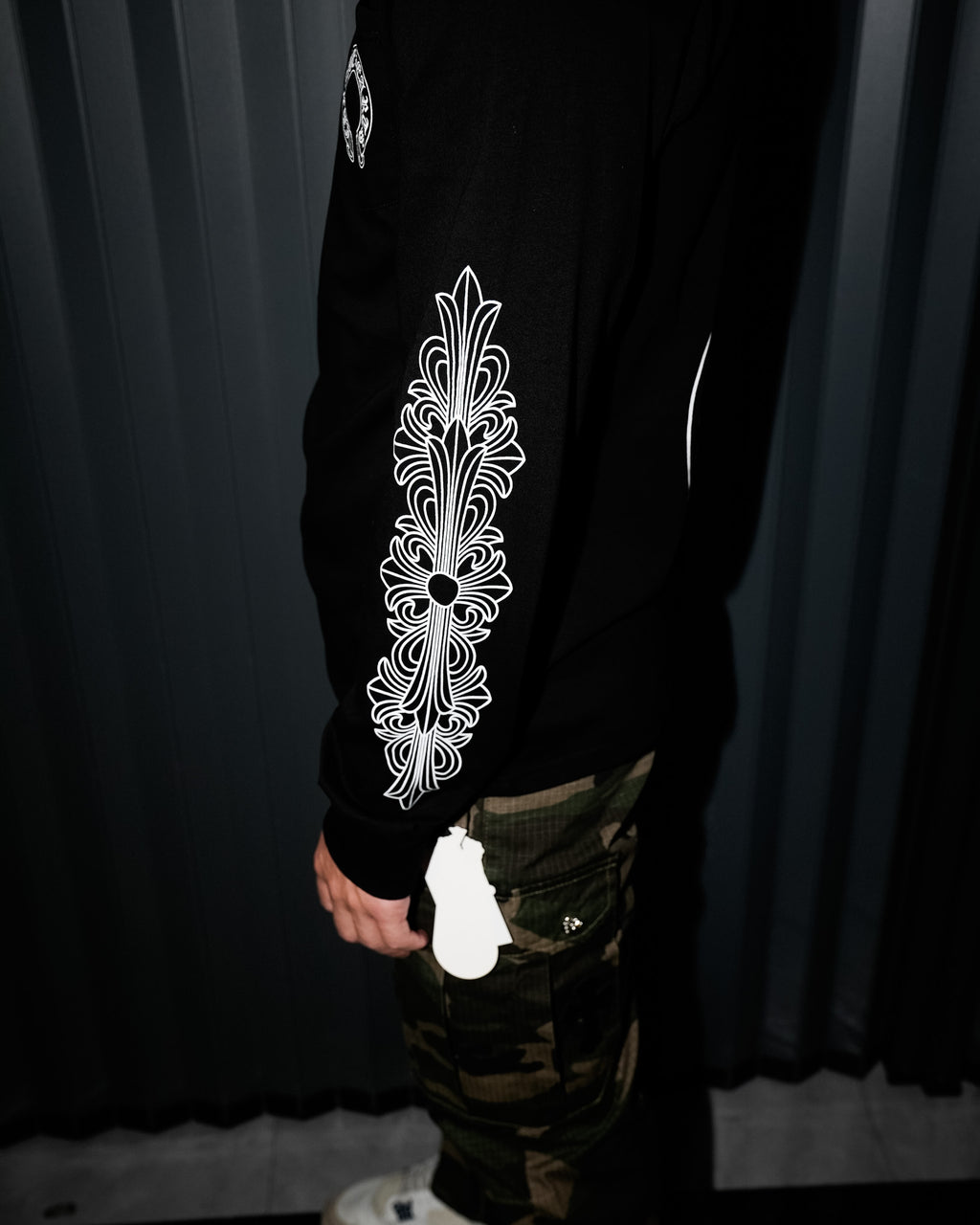 Big Horse Shoe Logo Black Long Sleeve™