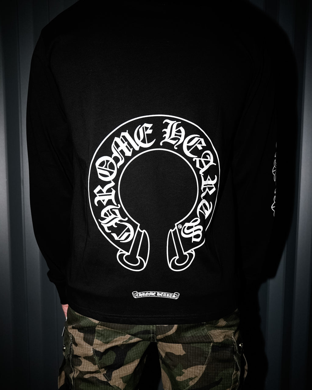 Big Horse Shoe Logo Black Long Sleeve™