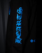 Blue Flower Cross Black Long Sleeve™