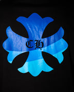Blue Flower Cross Black Long Sleeve™