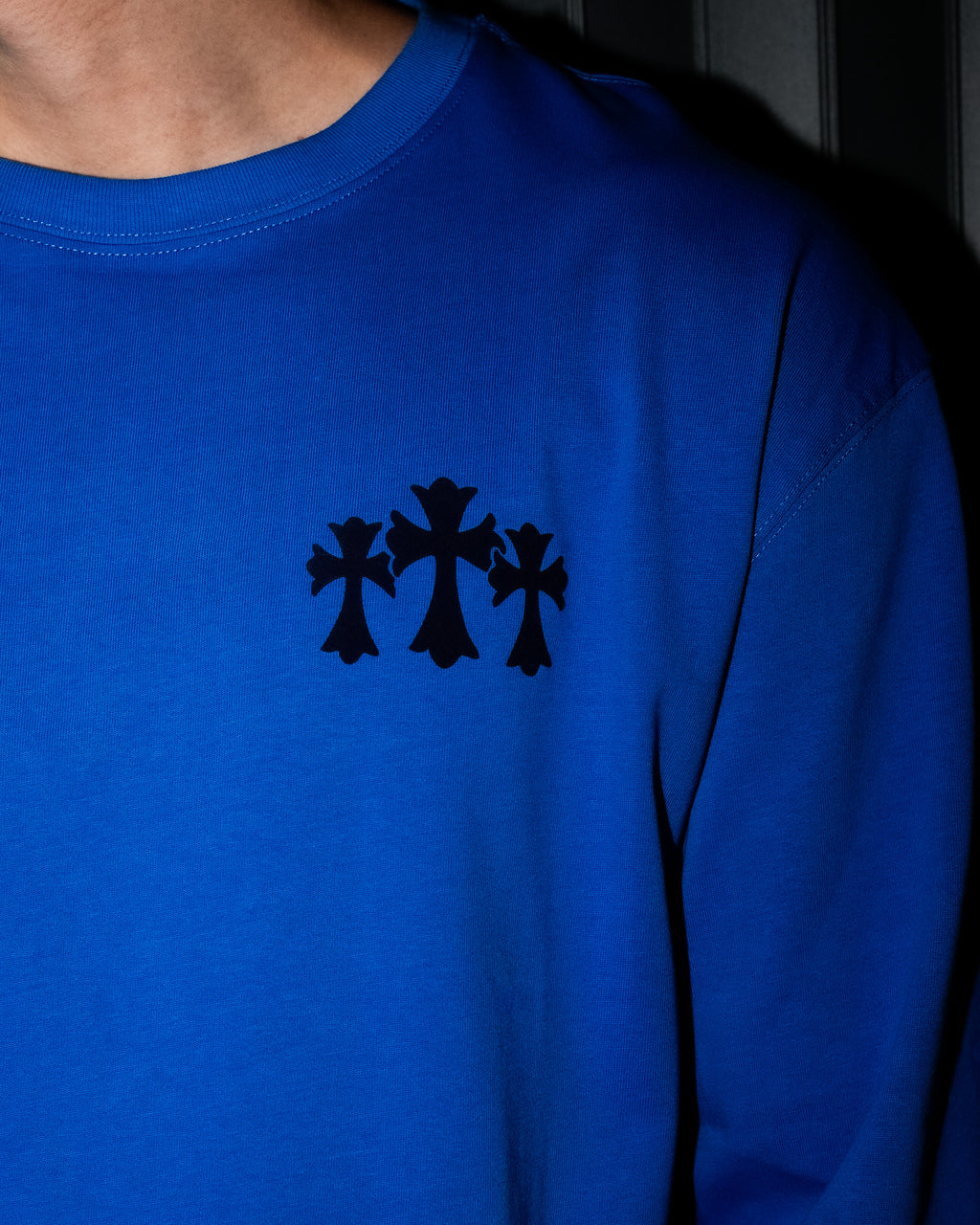 Hollywood Black Triple Cross Blue Long Sleeve™