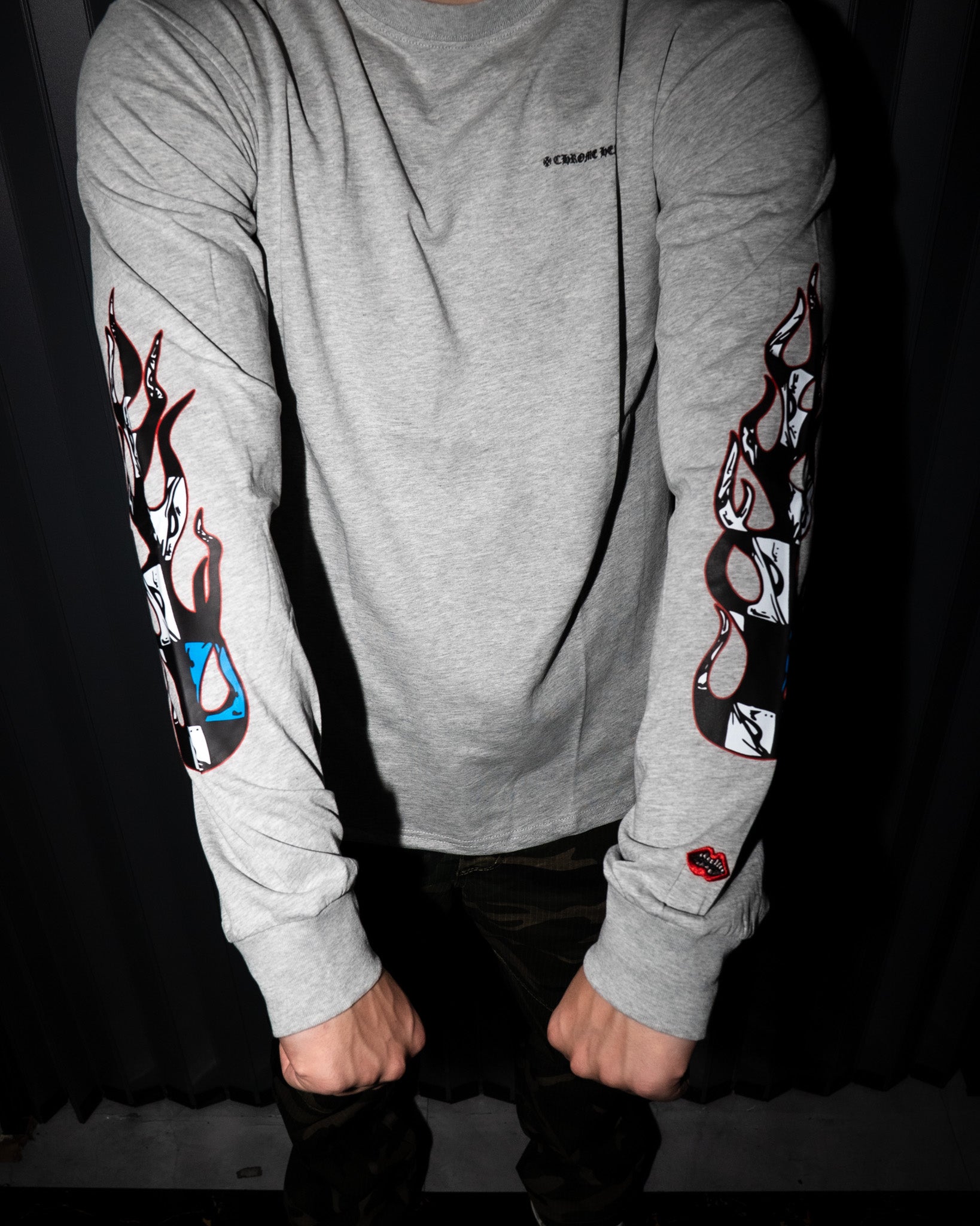 M-Boy Colored Text Grey Long Sleeve™