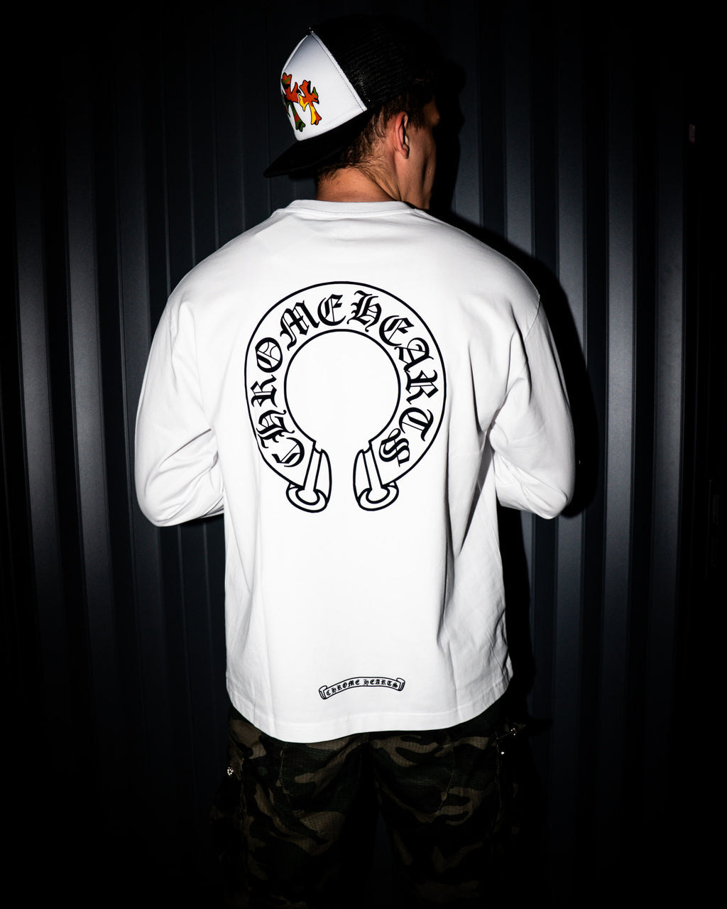 Horse Shoe Logo White Long Sleeve™