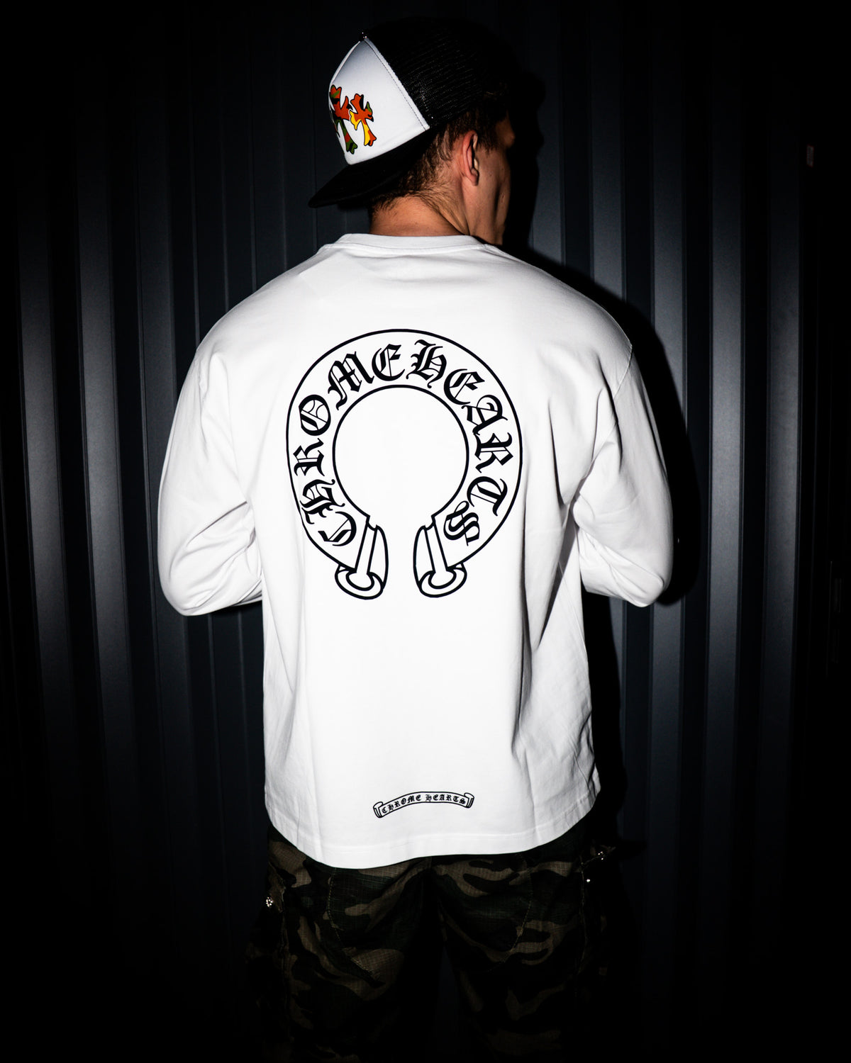 Horse Shoe Logo White Long Sleeve™