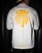 Yellow Dagger Crest White Long Sleeve™