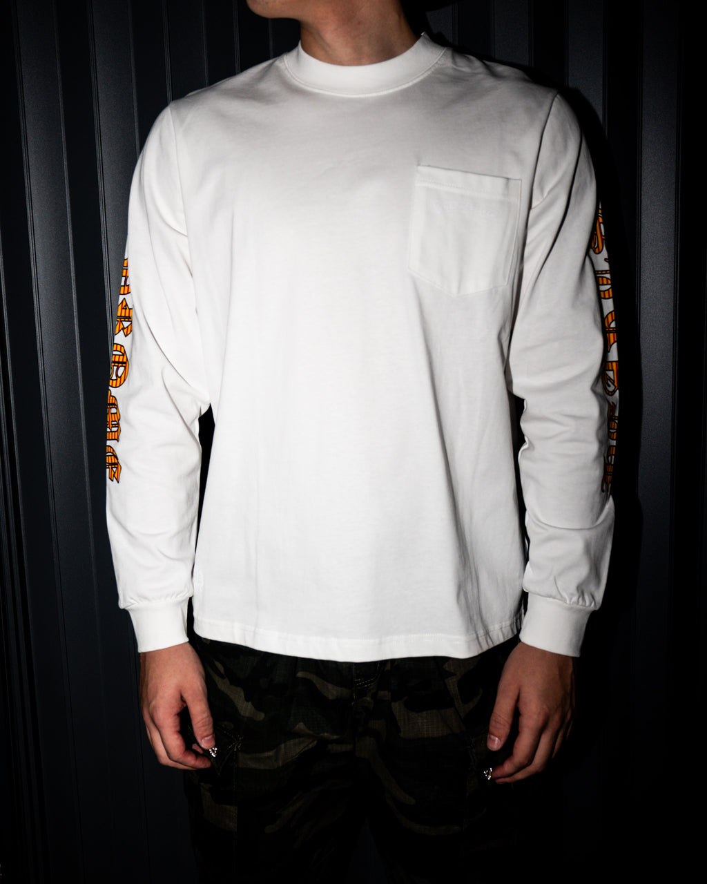 Orange Dagger Crest White Long Sleeve™