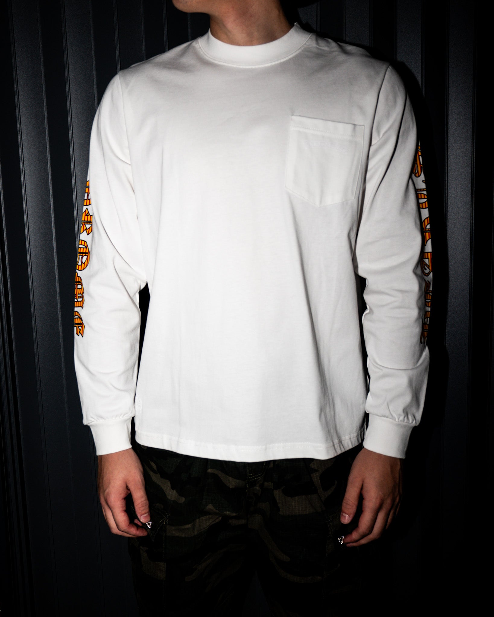 Orange Dagger Crest White Long Sleeve™