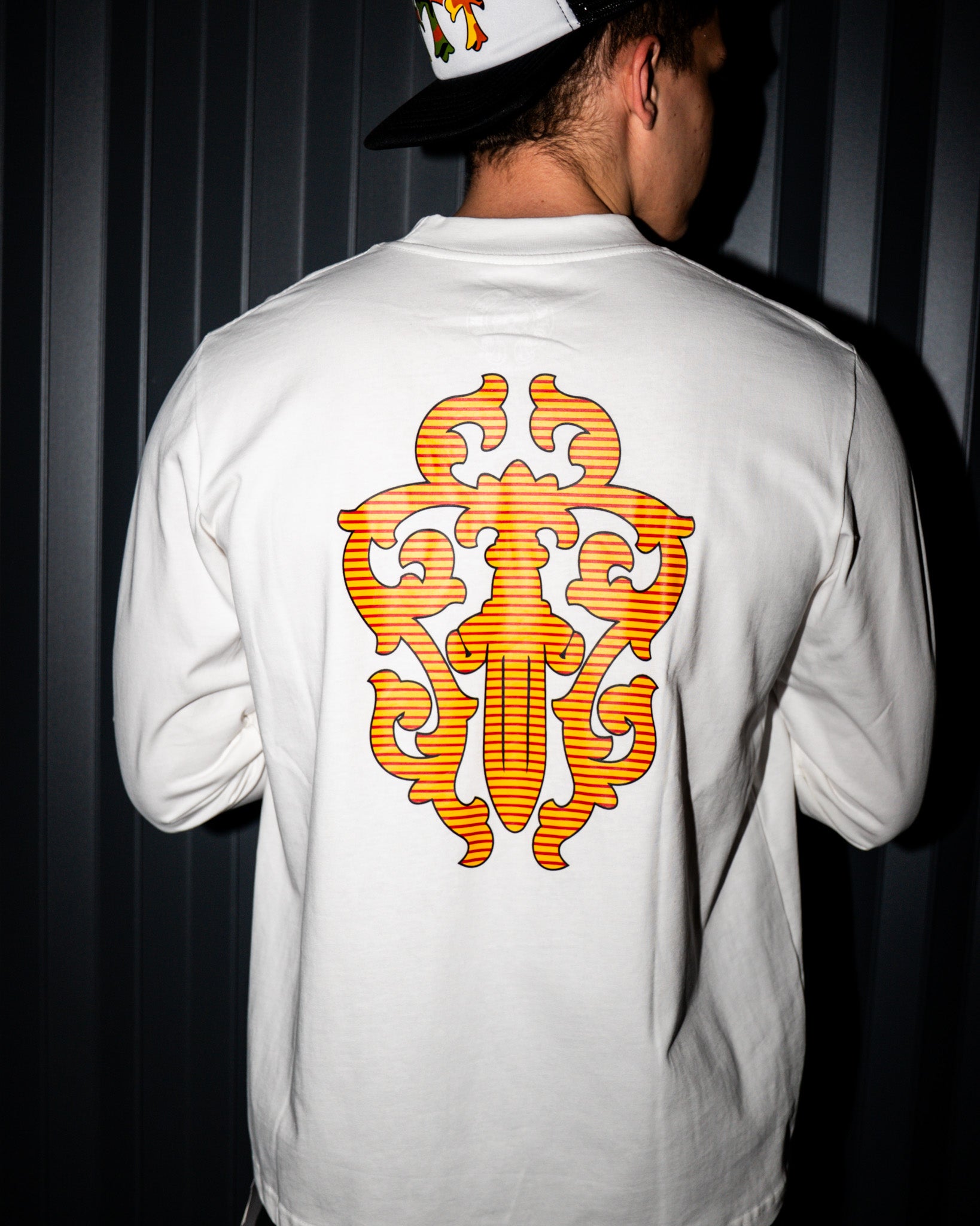 Orange Dagger Crest White Long Sleeve™