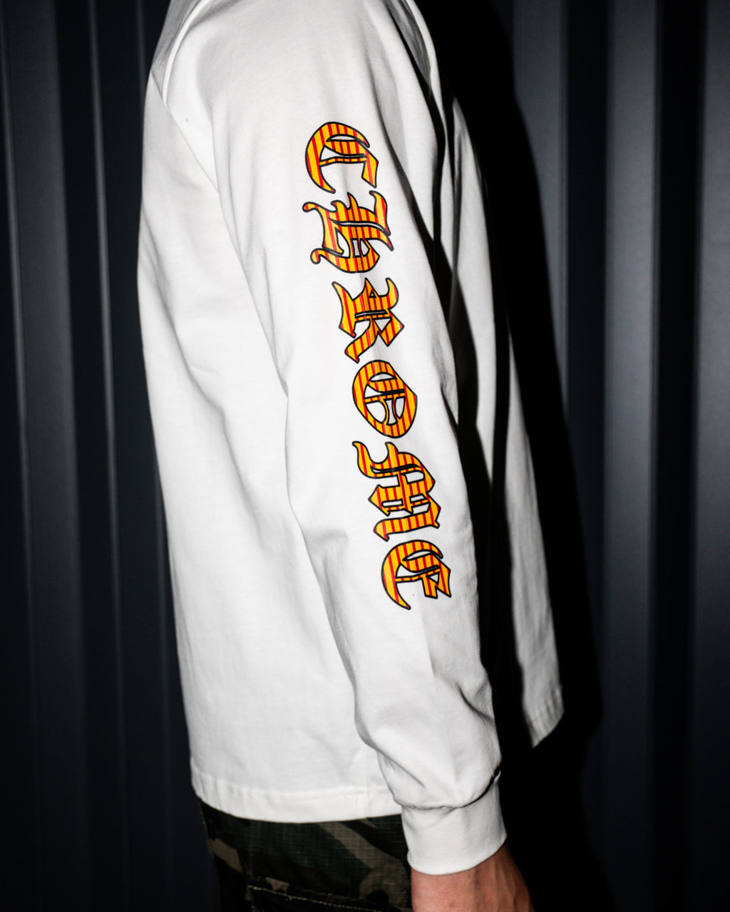 Orange Dagger Crest White Long Sleeve™