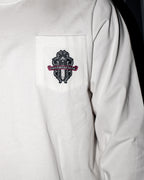 Camo Dagger Crest White Long Sleeve™