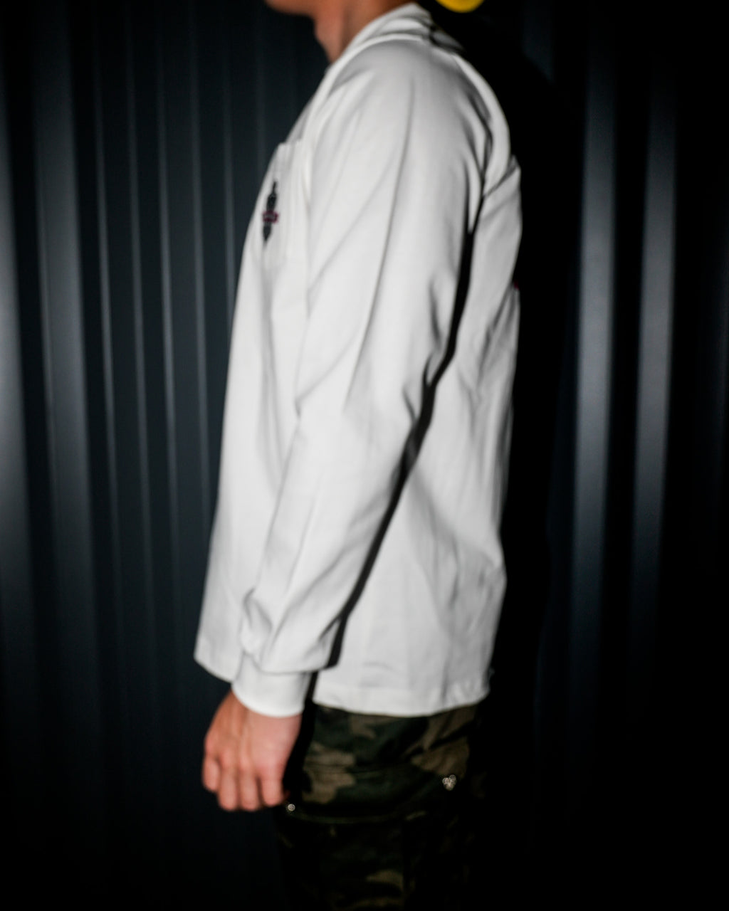 Camo Dagger Crest White Long Sleeve™