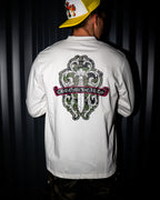 Camo Dagger Crest White Long Sleeve™